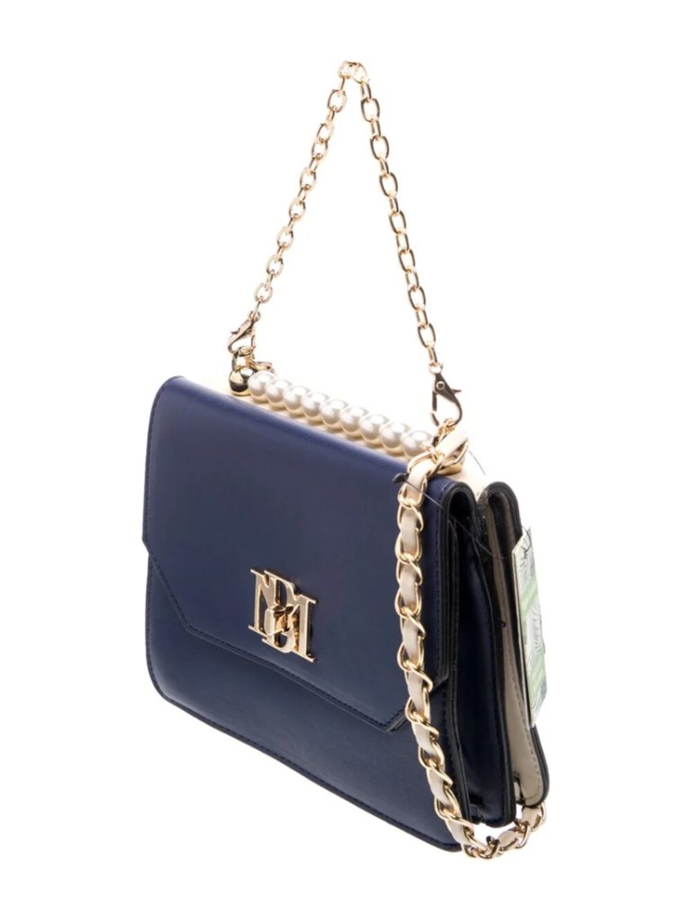 Authentic Badgley Mischka Double Side Bag. Blue/white. MSRP: $179.00 - Picture 3 of 7